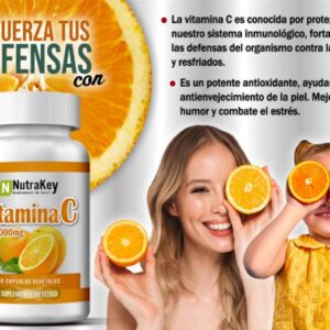 Cápsulas. VITAMINA C 90 Cápsulas 1000 MG (sistema inmunológico)