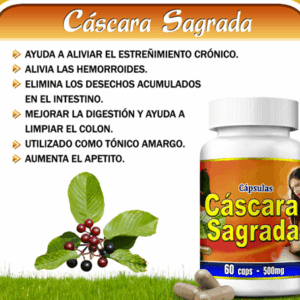 CAP. CASCARA SAGRADA 60 UNDS ( sistema digestivo)