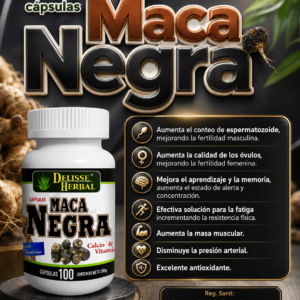 MACA LA NEGRA 100 Cápsulas (sistema cerebral)