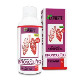 Jarabe Broncolito sin Azucar 250 Mililitros (Sistema Pulmonar)