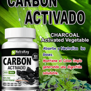 CARBÓN VEGETAL. 100 Cápsulas (sistema digestivo)