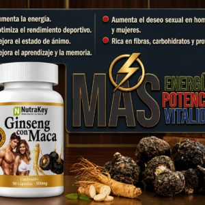 GINSENG CON MACA 90 Cápsulas (sistema cerebral)