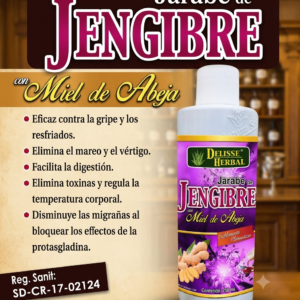 JARABE DE JENGIBRE 250 Mililitros (sistema pulmonar)