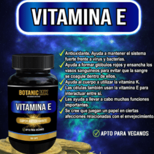 VITAMINA E. 100 CÁPSULAS (APTA PARA VEGANOS)