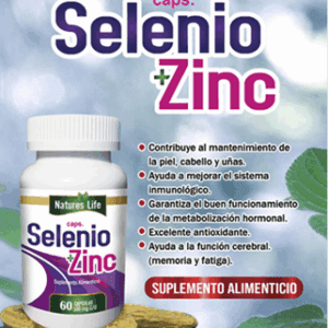 SELENIO + ZINC. 60 Cápsulas ( sistema cerebral)