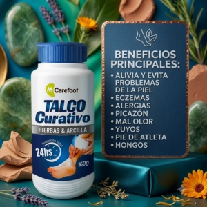 TALCO HIERBAS 160 Gramos (sistema dermatológico)