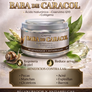 Crema. BABA DE CARACOL 50 Gramos ( sistema dermatológico)