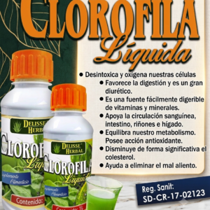 CLOROFILA LIQUIDA 500 Mililitros (sistema digestivo)