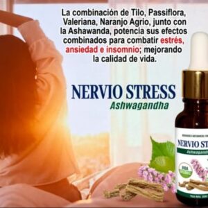 Gotas NERVIO STRESS CON ASHWAGANDHA 54 Mililitros (sistema nervioso)