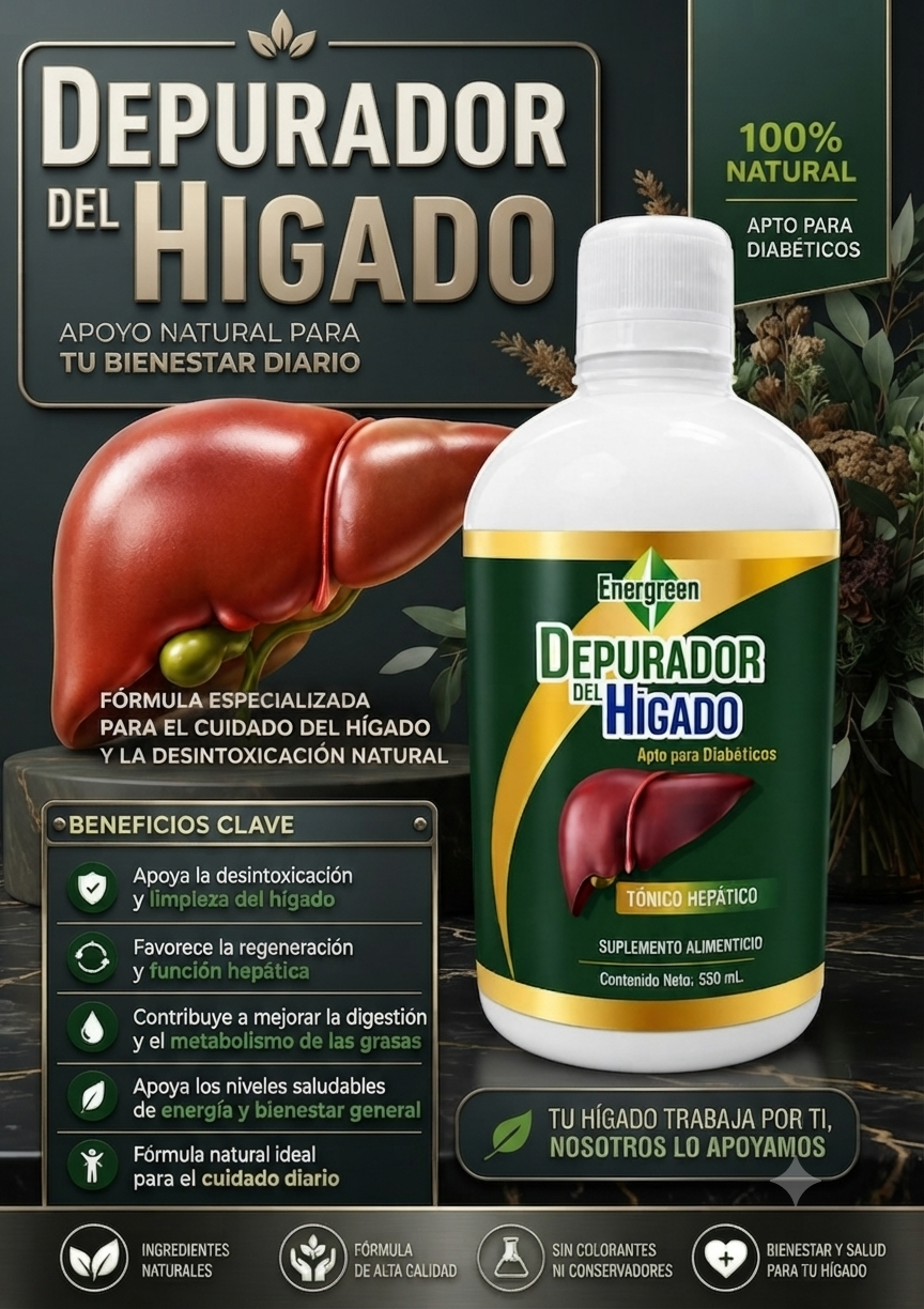 JARABE TONICO HEPATICO 550 Mililitros (DEPURADOR HIGADO) (sistema hepático)