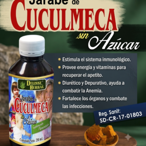 Jarabe Cuculmeca SIN AZUCAR 250 Mililitros ( Combate la Anemia) (sistema inmunológico)