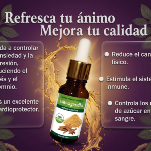 Gotero de Ashwagandha 50 Mililitros (sistema nervioso)