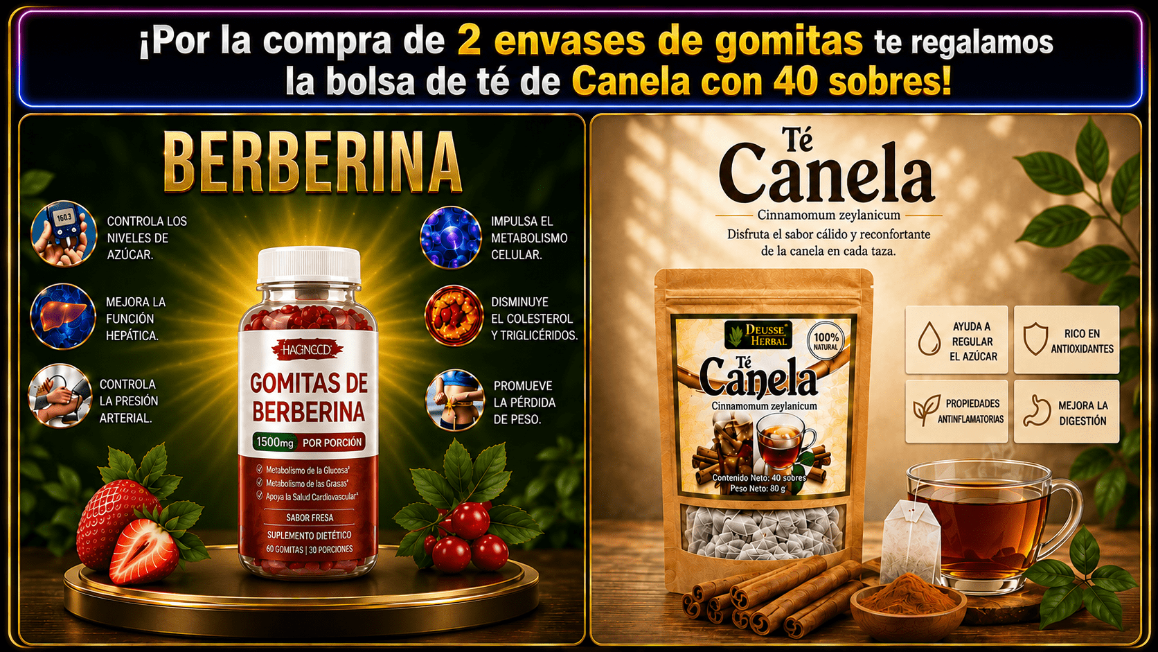 GOMITAS DE BERBERINA 60 Unidades (sistema circulatorio)